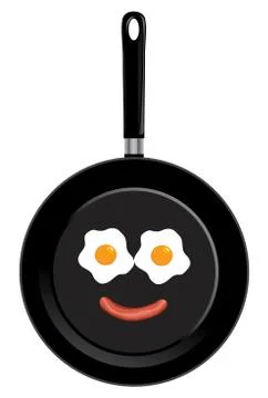 Vector frying pan Stock Illustration