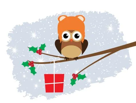 Vector Fun Owl Stock Illustration