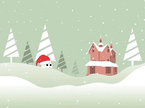 Vector funky concept illustration for merry christmas 库存插图
