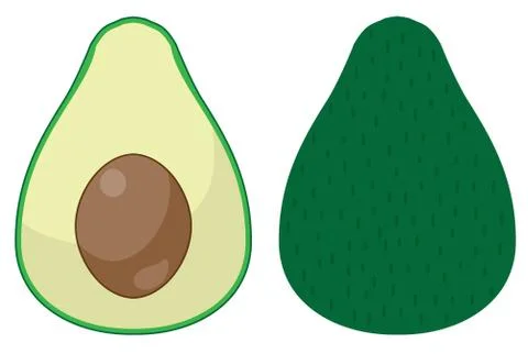 Vector Funny Avocado Stock Illustration
