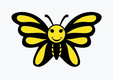 Vector funny butterfly design Stock Illustration