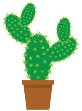 Vector Funny Cactus Stock Illustration