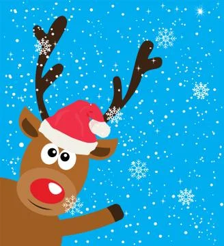 Vector Funny Deer Stock Illustration