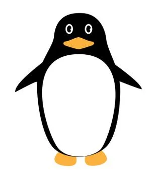 Vector Funny Penguin Stock Illustration