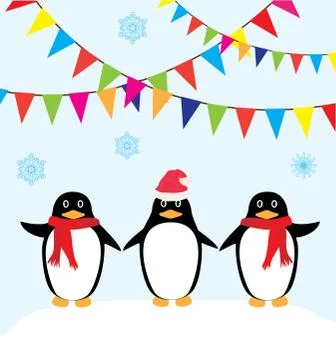 Vector Funny Penguin Stock-Illustration