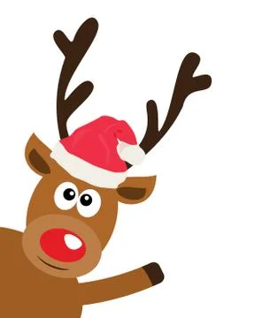Vector Funny Reindeer Stock Illustration