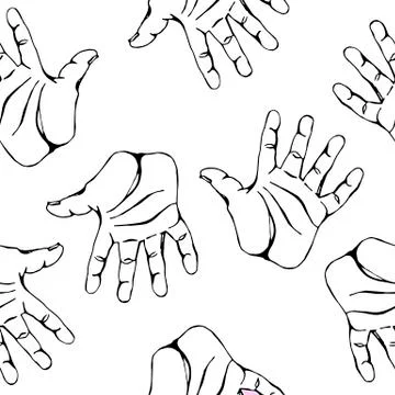 Vector funny seamless pattern Stock Illustration