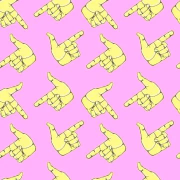 Vector funny seamless pattern Stock Illustration