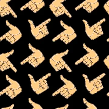 Vector funny seamless pattern Stock Illustration