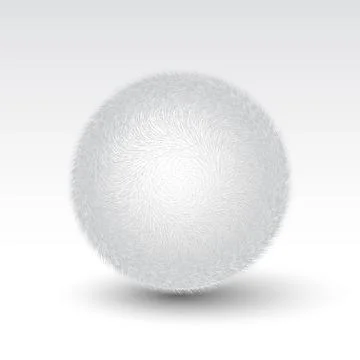 Vector fur pompon Stock Illustration