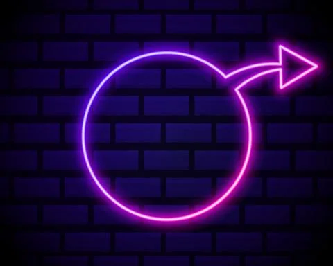 Vector Futuristic Sci Fi Modern Neon Pink Gradient Glowing Arrow Frame for Ba 스톡 일러스트