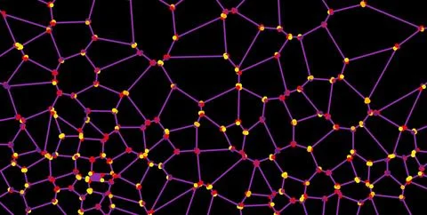 Vector futuristic tech background. Connected dots. Digital network concept Ilustración de archivo