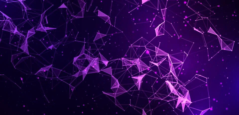Vector futuristic technology background. Digital network concept. Big data Stock Illustration