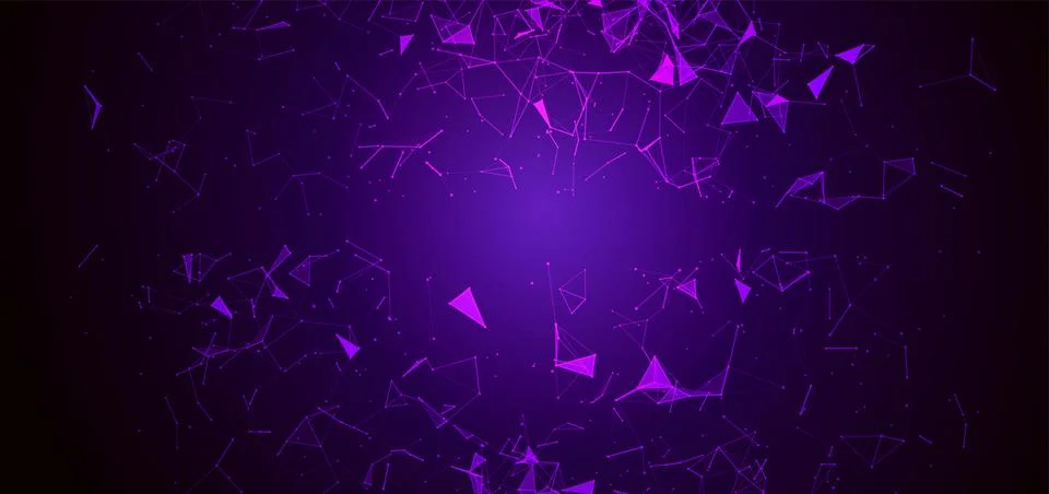 Vector futuristic technology background. Digital network concept. Big data Stock Illustration