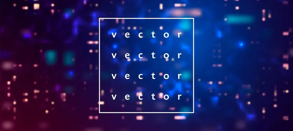 Vector futuristic technology background. Digital network concept Stock Illustration