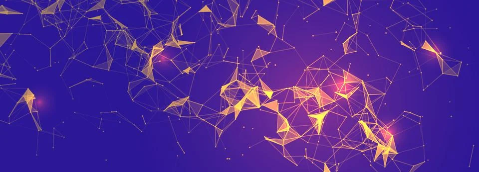 Vector futuristic technology background. Digital network concept. Big data .. Stock Illustration