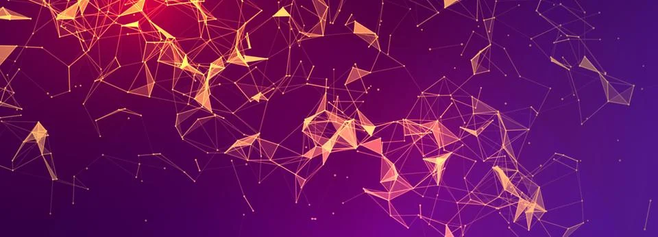 Vector futuristic technology background. Digital network concept. Big data .. Stock Illustration
