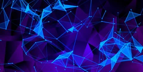 Vector futuristic technology background. Digital network concept. Data tran.. Stock Illustration