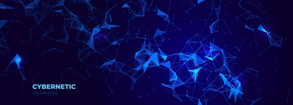 Vector futuristic technology background. Digital network concept. Big data .. Stock Illustration