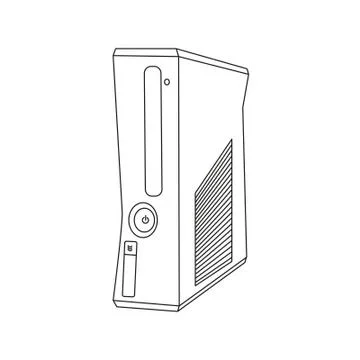 Vector game console, computer case Stock Illustration