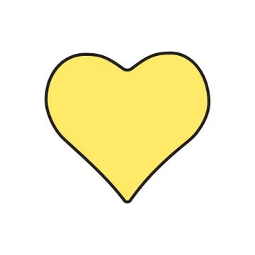 Vector game heart icon. Eps10 Stock Illustration