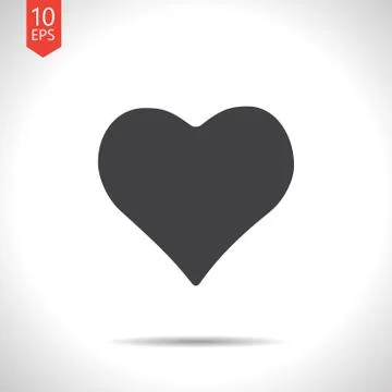 Vector game heart icon. Eps10 Stock Illustration