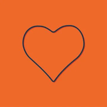 Vector game heart icon Stock Illustration