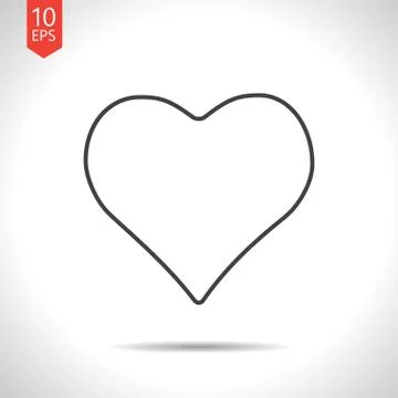 Vector game heart icon Stock Illustration