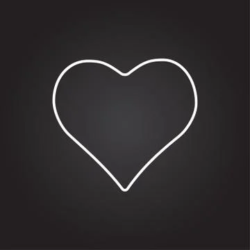 Vector game heart icon Stock Illustration