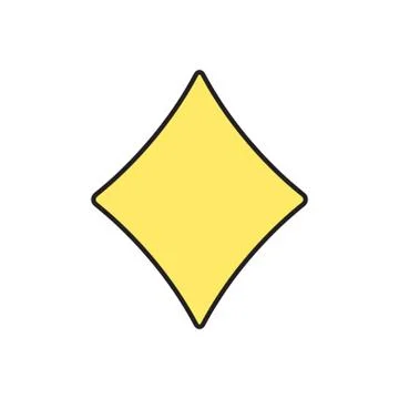 Vector game rhombus icon. Eps10 Stock Illustration