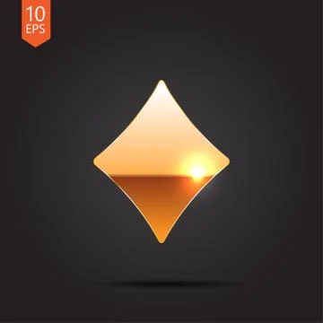 Vector game rhombus icon. Eps10 Stock Illustration