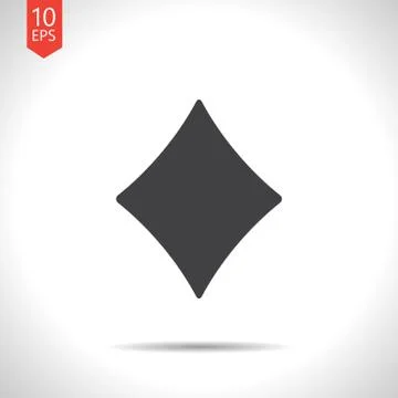 Vector game rhombus icon. Eps10 Stock Illustration