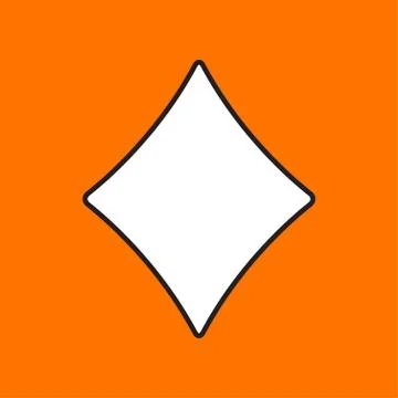 Vector game rhombus icon. Eps10 Stock Illustration