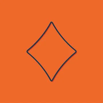 Vector game rhombus icon Stock Illustration