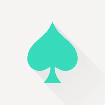 Vector game spade icon Stock Illustration