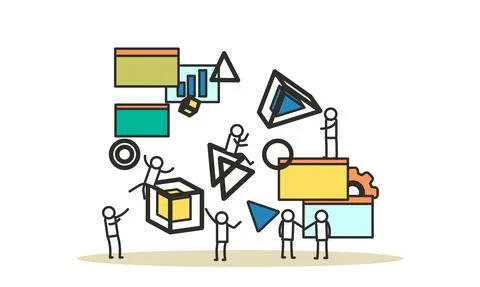 Vector game tech VR virtual reality technology illustration digital. Glass de Illustrazione stock