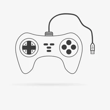 Vector gamepad icon Stock Illustration