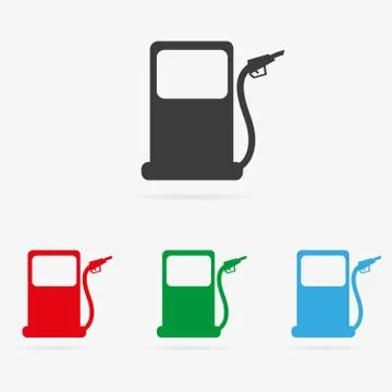Vector gas station icon Stock Illustration