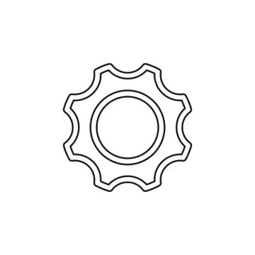 Vector gear - cog icon - settings symbol Stock Illustration