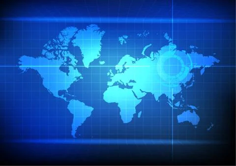 Vector : Gears on blue background Stock Illustration