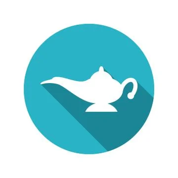 Vector genie magic aladdin lamp Stock Illustration