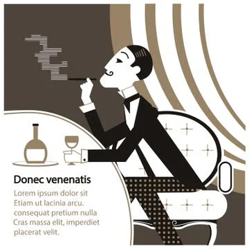 Vector gentleman club Stock Illustration