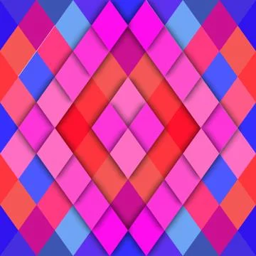 Vector geometric abstract background of rhombus shapes イラスト素材