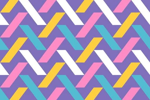 Vector geometric abstract seamless pattern. Modern vector seamless patterns.. Stock Illustration