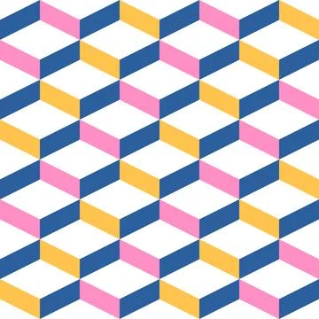 Vector geometric abstract seamless pattern. Modern vector seamless patterns.. Stock Illustration