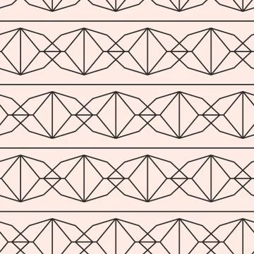 Vector geometric Art deco elegant seamless pattern Stock Illustration