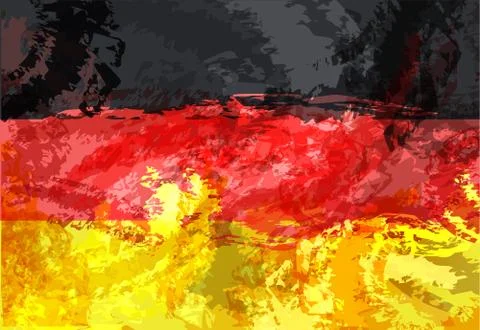 Vector geometric background in germany flag concept Stock Illustration