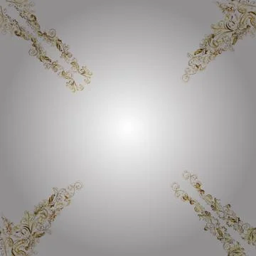 Vector geometric background. Golden seamless pattern on beige and white colors w Stock Illustration