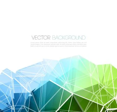 Vector geometric background with triangles Stock Illustration