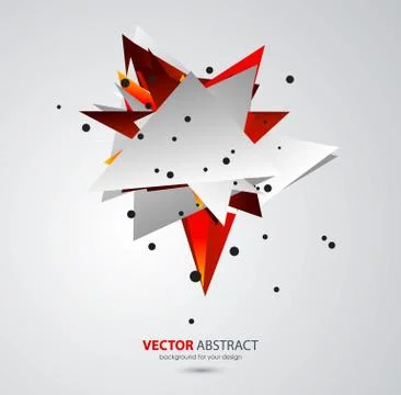 Vector geometric background with triangles Stock Illustration